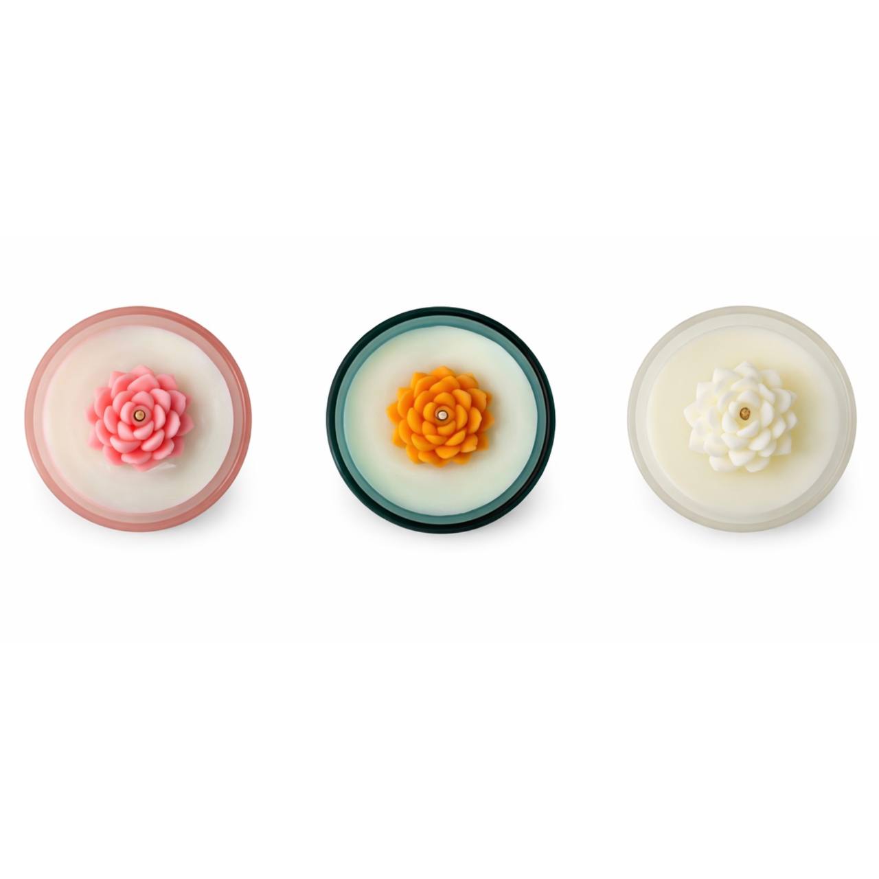 Свечи с цветами